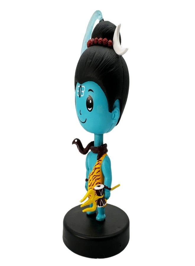 Buko Lord Shiv Shankar Adiyogi Bobblehead Idol - Car Dashboard & Home Decor, Office Damru Statue, Mahadev Murti Gift, Good Luck Superhero Figure - Image 4